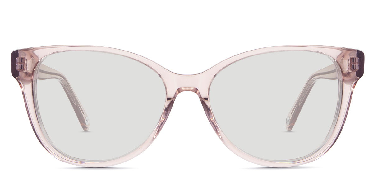 Clax black tinted Standard Solid in mauvelous variant - it's oval shape frame with narrow nose bridge.