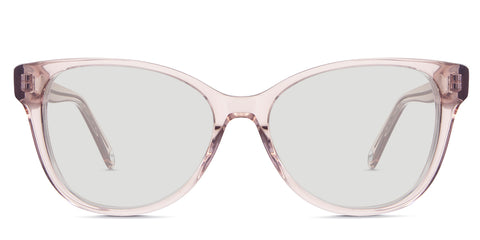 Clax black tinted Standard Solid in mauvelous variant - it's oval shape frame with narrow nose bridge.