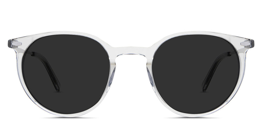 Cobo Gray Polarized in the cloudsea variant - it's a narrow round shape frame with an acetate rim and metal arm.