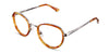 Corry frame in funky style with round frame comes with lower nose bridge and adjustable nose pads