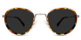 Corry Gray Polarized eyeglasses in mellow variant with lower nose bridge and adjustable nose pads