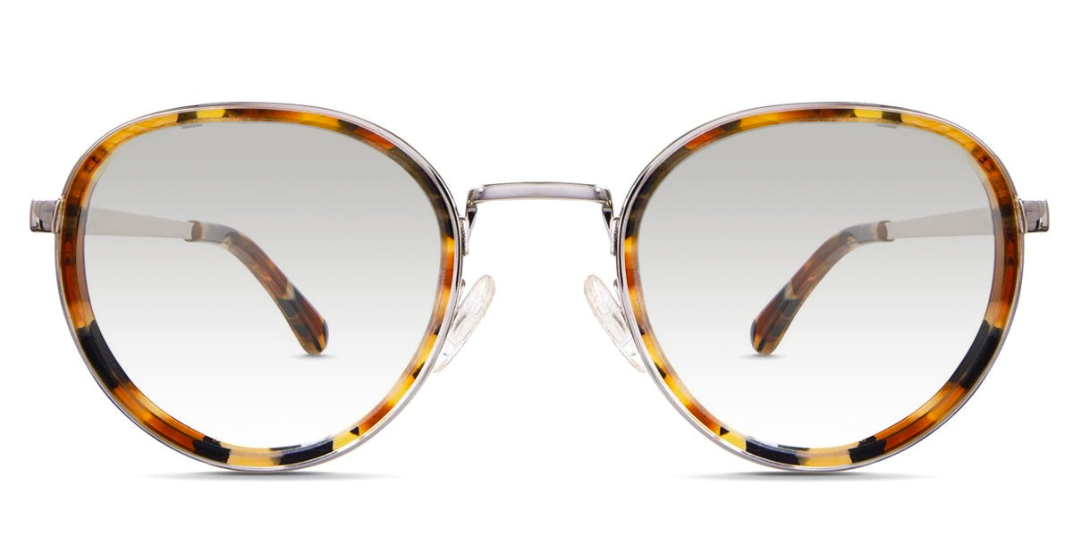 Corry black tinted Gradient eyeglasses in mellow variant with lower nose bridge and adjustable nose pads