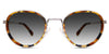 Corry black tinted Gradient glasses in mellow style which is metal frame