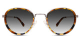 Corry black tinted Gradient glasses in mellow style which is metal frame