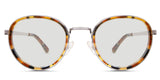 Corry black tinted Standard Solid glasses in mellow style which is metal frame