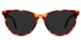 Cortez Gray Polarized glasses in rumba variant - it's oval shape medium frame size 53-16-140