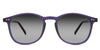 Coven black Gradient in the Hyacinth variant it's an acetate full-rimmed frame with a wide nose bridge and short temple.