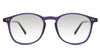 Coven black Gradient in the Hyacinth variant - it's an acetate full-rimmed frame with a wide nose bridge and short temple.