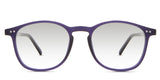 Coven black Gradient in the Hyacinth variant - it's an acetate full-rimmed frame with a wide nose bridge and short temple.