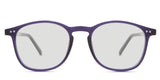 Coven black Standard Solid in the Hyacinth variant - are round frames with a keyhole-shaped nose bridge and slim temples.