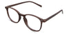 Coven Eyeglasses in the sealywood variant - it's a full-rimmed acetate frame.