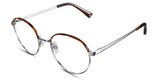 Coyle eyeglasses in the earthen variant - have a flat, wide nose bridge of 20mm.