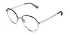 Coyle eyeglasses in the homburg variant - have a silicon adjustable nose pad.