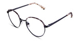 Coyle eyeglasses in the laurel woods variant - have a black and gray tortoise rim and a tortoise beige temple tip.