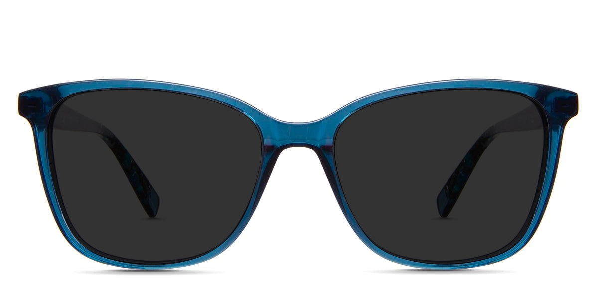 Crowley Gray Polarized in the wave variant - it's a  square full-rimmed frame with a U-shaped nose bridge.