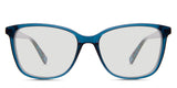 Crowley Black Standard Solid glasses in the Wave variant - it's a square full-rimmed frame with a U-shaped nose bridge.