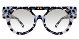 Custo black tinted Gradient eyeglasses in vanguard variant - it's oval shape frame