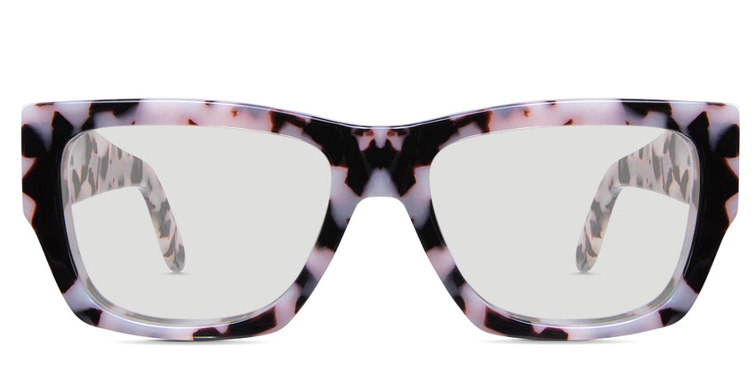 Daru black tinted Standard Solid glasses in chiffon variant has pointed top bar