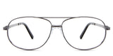 Dax Eyeglasses in the rhino variant - it's an aviator-shaped frame in black.