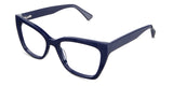 Deanna eyeglasses in the bilberry variant - have a U-shaped nose bridge.