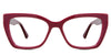 Deanna eyeglasses in the burgundy variant - It's a full-rimmed frame in color burgundy.
