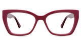 Deanna eyeglasses in the burgundy variant - It's a full-rimmed frame in color burgundy.