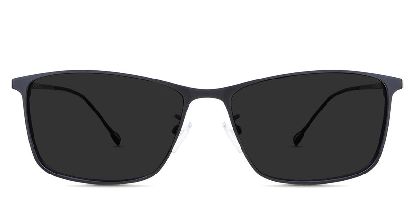 Delphi Gray Polarized in the Raven variant - is a slim metal frame with silicon adjustable nose pads.