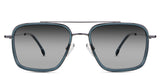 Dendro black tinted Gradient sunglasses in Noir variant - full rimmed frame and have clear silicone adjustable nose pads.
