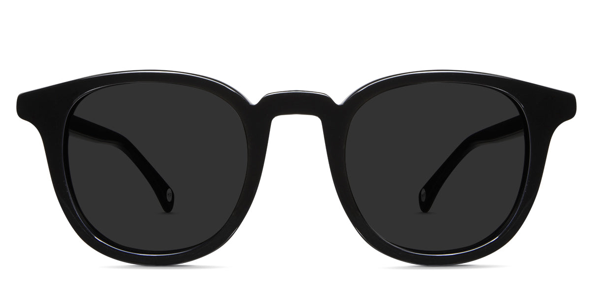 Dep Gray Polarized glasses in midnight variant - it's a round full-rimmed frame with long end piece