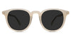 Dep Gray Polarized glasses in the sand variant are transparent frames with slim temples.
