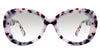 Dilla black tinted Gradient glasses in chiffon variant in pearl colour frame