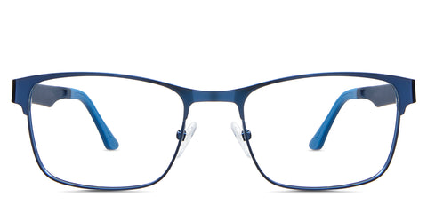 Dion Eyeglasses in the neptune variant - it's a full-rimmed metal frame in color blue.