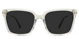 Dita Gray Polarized in the olive variant - is a transparent acetate rim with a metal arm.