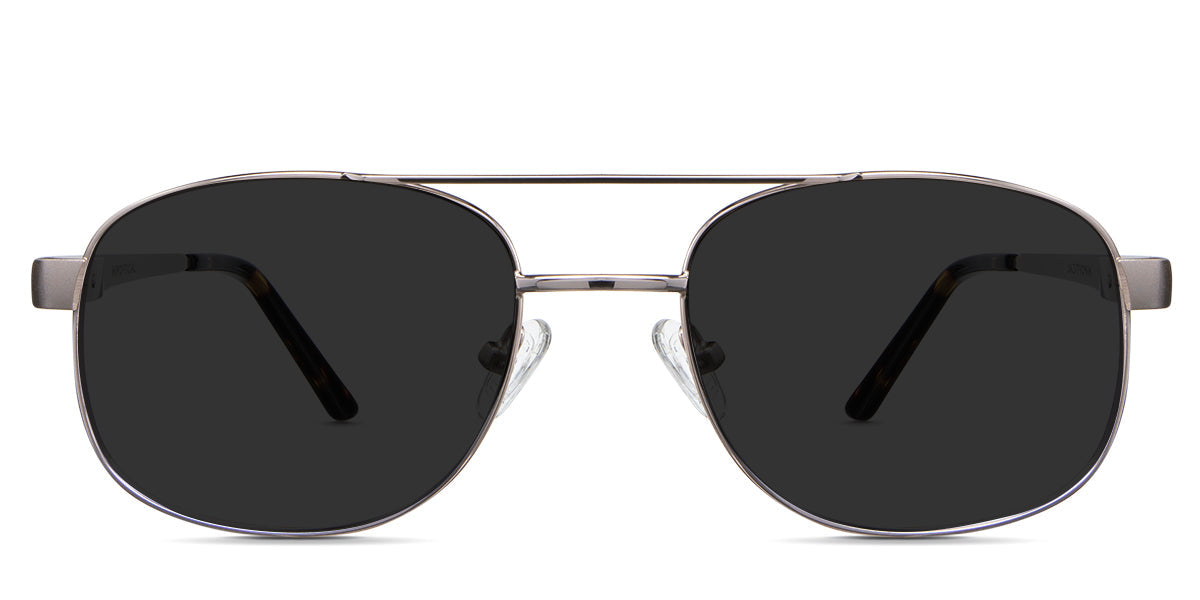 Dixon Gray Polarized in the Luna variant - have a wide oval shape viewing lens and a clear silicon adjustable nose pad.