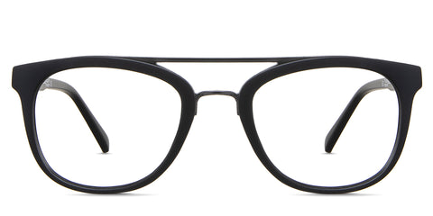 Doug eyeglasses in the ajwa variant - it's an acetate frame in color black.