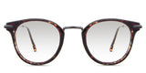 Eden black tinted Gradient glasses in the Roastery variant - it's a round frame with a metal nose bridge and a slim arm.