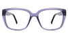 Elaina eyeglasses in the alliums variant - is a full-rimmed frame in purple.