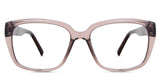 Elaina eyeglasses in the cocoa variant - are rectangular frames in brown.