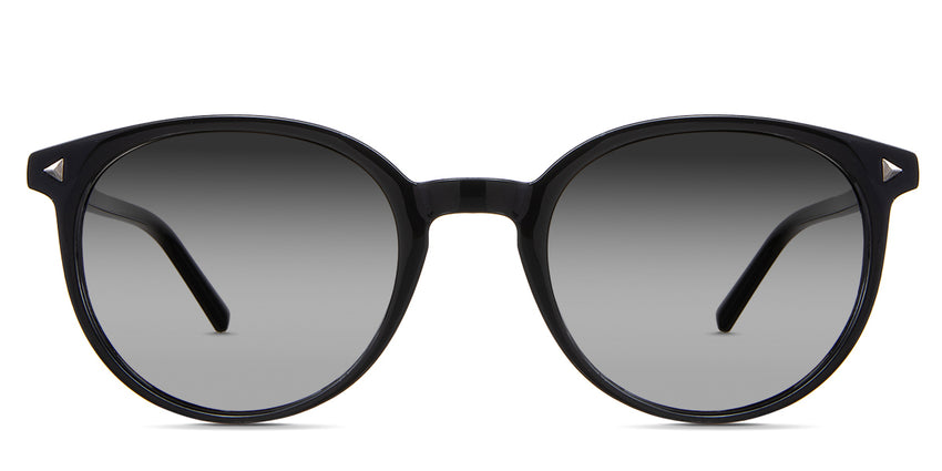 Elex black tinted Gradient in the Midnight variant - are full-rimmed frames with a keyhole-shaped nose bridge and have a short temple.