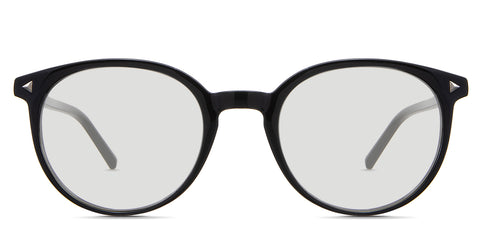 Elex black tinted Standard Solid in the Midnight variant - are full-rimmed frames with a keyhole-shaped nose bridge and have a short temple.