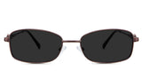 Elie black tinted Standard Solid sunglasses in the Fudge - are oval frames and have a narrow nose bridge of 17mm