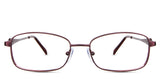 Elie eyeglasses in the burgundy variant - it's a metal frame in burgundy color.