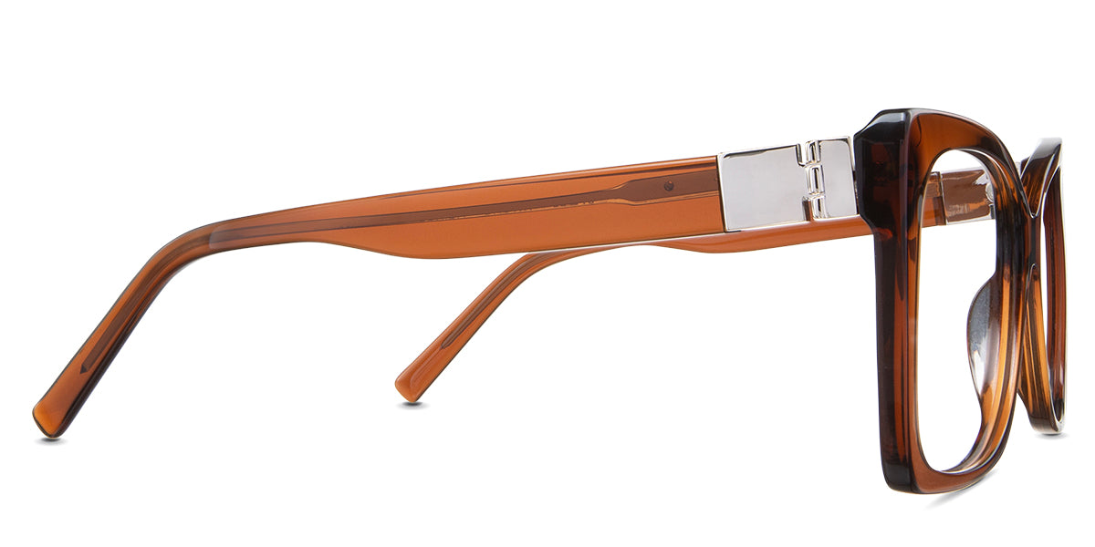 Ella eyeglasses in the  axinite variant - have 145 mm temple arm length.