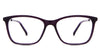 Elle eyeglasses in the amethyst variant - it's a rectangular frame in color violet.