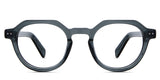 Ellis Eyeglasses in granite variant - it's an acetate frame with extended end piece 