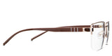 Elm Eyeglasses in the camelus variant - have a slim arm 145mm length.