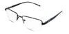 Elm Eyeglasses in the cemani variant - have a straight and wide nose bridge.
