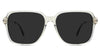 Elma Gray Polarized in olive variant have a thin acetate rim and acetate temple tips.