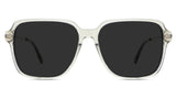 Elma Gray Polarized in olive variant have a thin acetate rim and acetate temple tips.