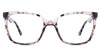 Elona eyeglasses in the violet variant - it's an acetate frame in color tortoise violet.